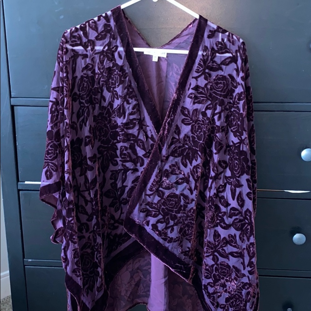 Velvet Floral Kimono